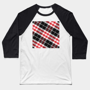 Copy of Scottish tartan Black Watch, black, red,green, yellow, blue Baseball T-Shirt